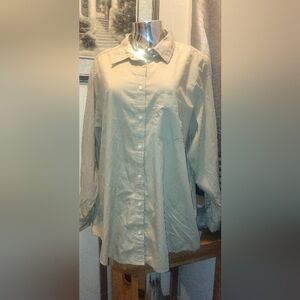 Gap Beige Button-Up Shirt XL